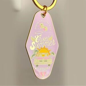 Cruel summer enamel keychain